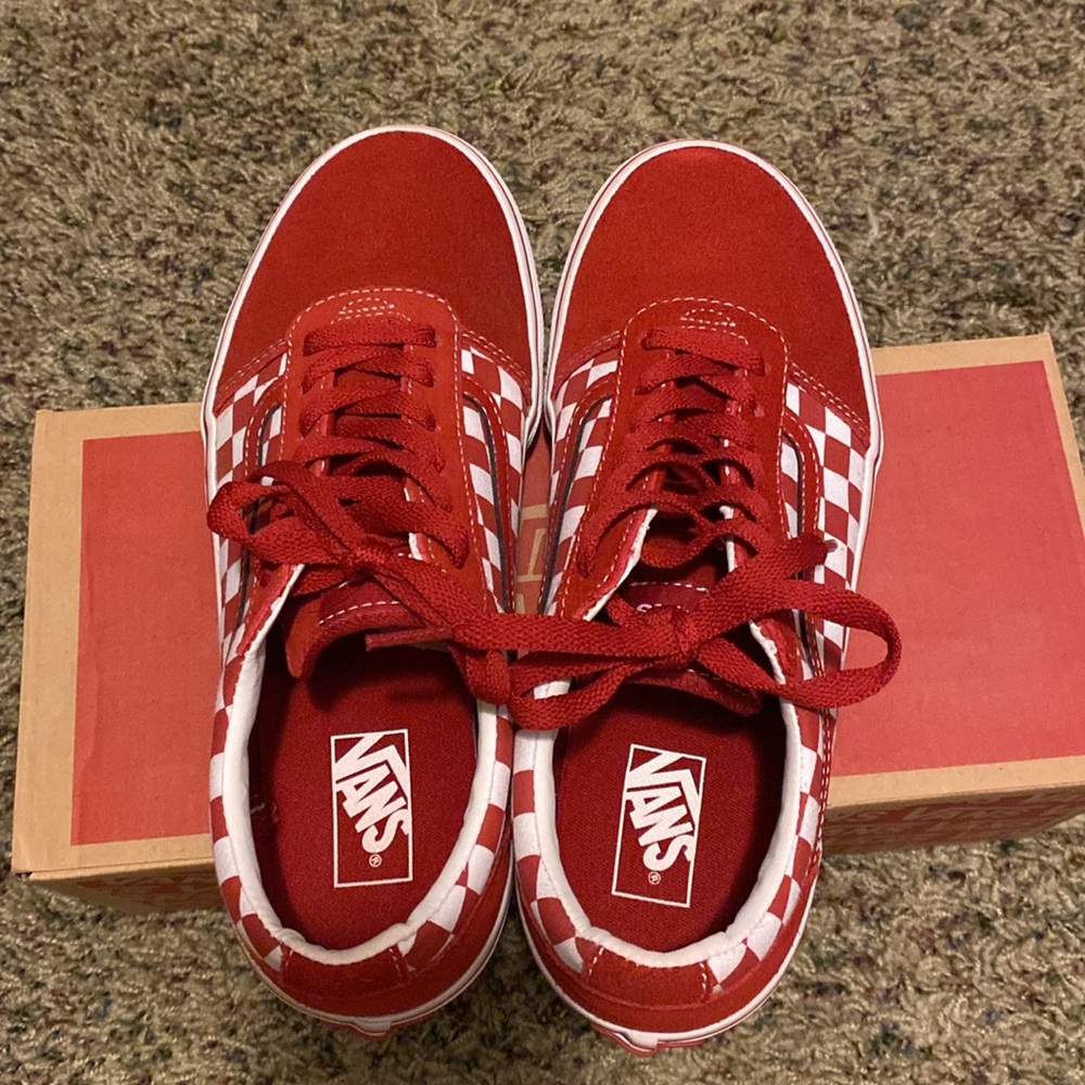 Checkered Chili Pepper Vans - Picture 5 of 8